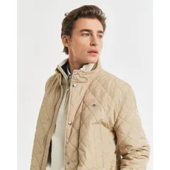 ガント メンズ アウター ジャケット・ブルゾン キルティング Gant Quilted Windcheater MidLength Jacket Khaki カーキのサムネイル