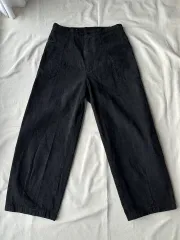 ポリテル リー ブラック デニム パンツ 3(L)