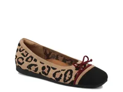 ロスハンマーソン レディース シューズ パンプス Ros HommersonNoelle Flat BlackTan Leopard Print ブラック