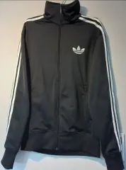 アディダス ファイヤーバード 黒白 ブラック トラックジャージ ジャージ ジップアップジャージ 90 95