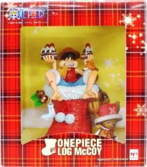 【中古】フィギュア モンキー・D・ルフィ＆トニートニー・チョッパー ジャンプフェスタ2012限定版 「ワンピース」 LOG McCOY ONE PIECE01 塗装済み完成品