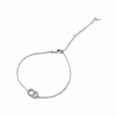 クリスチャンディオール Christian Dior Clair D Lune クレール ディー リュヌ ロゴ ブレスレット シルバー色