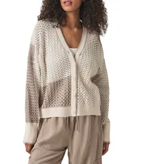 スプレンディット レディース アウター ニット・セーター Vネック カーディガン ニット Splendid Addy Knit VNeck Long Sleeve Button Front Cardigan Neutral Multi マルチカラー