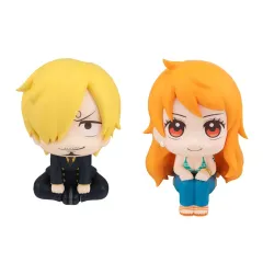【中古】フィギュア るかっぷ サンジ＆ナミ 限定版 クローシュとみかんセット 「ワンピース」 プレミアムバンダイ＆東映アニメーションオフィシャルストア限定