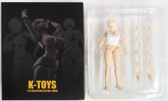 【中古】フィギュア 豊満体型女性素体 KT02A ホワイト肌 1/12 アクションフィギュア