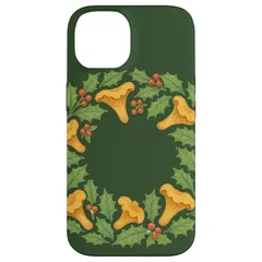 【新品】 クリスマスマッシュルームリース ユールマッシュルーム フォージャー スマホケース iPhone 14 用 0