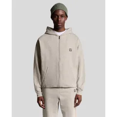 ライルアンドスコット メンズ アウター パーカー・スウェット フルジップ Lyle and Scott Loungewear Zip Throughoodie Beige ベージュのサムネイル