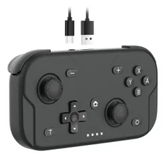 コントローラーSwitch2 対応 無線ゲームパッド Bluetooth 小型 コンパクト ジョイスティック収納可 6軸ジャイロ Turbo 連射機能 Switch/Lite/OLED/PC/SteamDeck/iOS/Android対応 小 a1780a7a