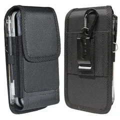 【新品】 スマホポーチ 2台収納 QBeau ベルトケース ベルト通し付き ポーチ 携帯ケース 携帯ポーチ ペースト式開閉 縦型 作業用 iPhone 15/14/13/12/Pro Max,iPhone 15/14/7/8/Plus,Galaxy S24Ul