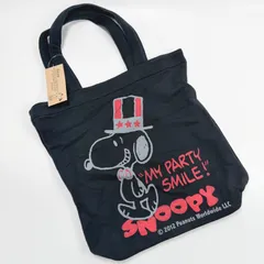 スヌーピー SNOOPY トートバッグ ブラック