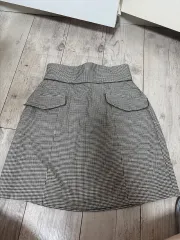 OLIVE des OLIVE チェック ブラウンスカート