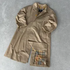 バーバリー ロング トレンチコート ベージュ チェック