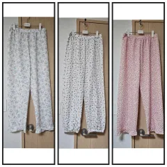 (未使用新品) 花柄/キャラクター レディース パジャマ ズボン 3種