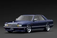 【新品】ミニカー 1/18 NISSAN GLORIA CIMA (Y31)(ダークブルー ) [IG3901]のサムネイル