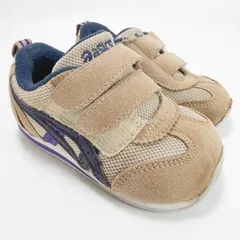 ASICS アシックス アイダホ ベビー 4 13.5cm ベージュ ネイビー
