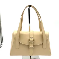 【美品】銀座ヨシノヤ ハンドバッグ ベージュ レザー ヨシノヤギンザ 本革 鞄のサムネイル