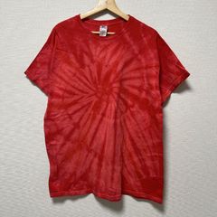 70sUSA製フェード無地Tシャツオレンジ雰囲気系グランジタイダイ調 