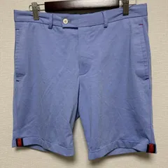 (^w^)b ZARA ザラ ショートパンツ ベルトループ ロールアップ カジュアル アウトドア ポケット 裾ライン ショーツ リゾート スポーツ ゴルフ ライトブルー 水色 サックスブルー メンズ サイズ EUR38 OM11759HG