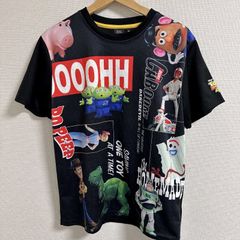 (^w^)b PIXAR 픽사 T셔츠 DAREDEVIL 토이 스토리 4 GREATEST HOMEMADE 캐릭터 무늬 KABOOM! CANADA! 블랙 블랙 다색 멀티 컬러 맨즈 사이즈 M OM11766HG