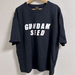 빅 사이즈! XL 사이즈 (^ w ^) b GU 지유 T 셔츠 341-322130 (02-01) 건담 SEED 크루 넥 GUNDAM 캐릭터 패션 캐주얼 블랙 블랙 화이트 레드 블루 남성 OM11780HG