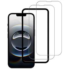 新品 KPNS いphone 17e ガラスフィルム【2枚セット】ガイド枠付き 日本素材製 強化ガラス いphone 16e / iPhone 14 / iPhone 13 Pro / iPhone13 用 ガラスフィルム 強化ガラス カバー 保護フィルム