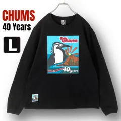 チャムスCHUMS★40周年記念グラフィック★度詰USAコットン★ロンT/長袖Tシャツ★ブービーバード★ブラック★メンズL    #2604A084のサムネイル