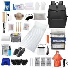 防災リュック 避難グッズ 防災グッズ 二次避難用 充実 大容量バッグ 災害対策リュック 非常持ち出し袋 緊急避難セット 補充バッグ 非常時生活用品 簡易トイレ 一人用 二人用 家庭用 地震 台風 停電対策 31点セットxyz 97707b45