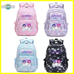KPOPガールズ! デーモン・ハンターズ 子供リュックD ハントリックス大容量バックパック黒ブラック紫パープル水色ブルー ピンク サジャボーイズ軽量キッズ女の子ゆめかわ小学生 入学準備キャンプ遠足 通学 登園 旅行demon hunters韓国のサムネイル
