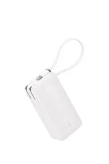 Anker Power Bank (10000mAh, Fusion, Built-In ライトニングケーブル) (10000mAh 30W出力モバイルバッテリー搭載 30W出力USB充電器) / LEDディスプレイ/ライトニングケーブル一体型/コンセント一 
