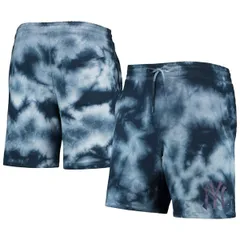 ニューエラ メンズ ボトムス ハーフパンツ・ショーツ ショートパンツ Mens New Era Navy New York Yankees Team Dye Shorts Navy ネイビーのサムネイル