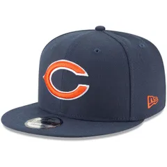 ニューエラ メンズ アクセサリー 帽子 Mens New Era Navy Chicago Bears Basic 9FIFTY Adjustable Snapback Hat Navy ネイビー