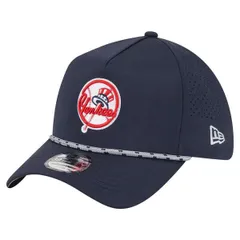 ニューエラ メンズ アクセサリー 帽子 Mens New Era Navy New York Yankees 39THIRTY AFrame Perforated Flex Hat Navy ネイビー