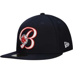 ニューエラ メンズ アクセサリー 帽子 ロゴ Mens New Era Navy Boston Red Sox Duo Logo 20 59FIFTY Fitted Hat Navy ネイビー