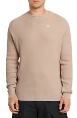 ジースター メンズ アウター パーカー・スウェット クルーネック セーター コットン GSTAR Serrated Organicotton Crewneck Sweater Linenのサムネイル