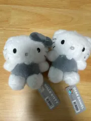 サンリオ ハローキティ/ダニエル ぬいぐるみ バッグチャーム モノトーン セット