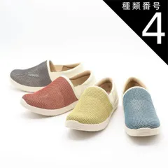 種類4：ブルー/23.5cm Pansy パンジー スリッポン メッシュ ゆったり 4E サマーシューズ コンビカラー 軽量  通気性 ソフトインソール 蒸れにくい  抗菌加工 レディース ps1416