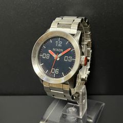 NIXON 腕時計 本体 ステンレス シルバー ネイビー - メルカリ