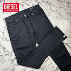 美品/ジップ切替/ジョグジーンズ●DIESEL ディーゼル DEEP ZIP-NE ストレッチ性 デニム パンツ M位 インディゴ ブラック 黒 ジーンズ jogg