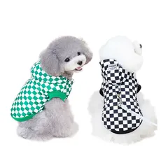 【新品】 PetGround 犬 服 秋冬 ダウン ハーネス付き 着せやすい かわいい 防寒 アウター 暖かい アウター ベスト ハーネス 犬の服 ダウンジャケット 小型犬 猫 男の子 (M, ブラック) 1