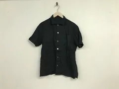 本物フォーティーカラッツアンドゴーニーゴ40CARATS&525リネン麻半袖シャツメンズサーフワークアメカジミリタリービジネススーツモードゴルフドレスストリートスケーター2M黒ブラック日本製のサムネイル