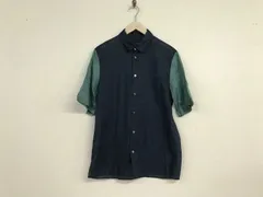 本物ノットKNOTTトゥモローランドコットンガーゼオープンカラーデニム半袖シャツメンズサーフワークアメカジミリタリービジネススーツモードゴルフドレスストリートスケーターM2紺ネイビーグレー日本製のサムネイル