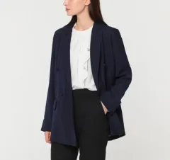 新品ネイビー 季節の変わり目 ジャケット