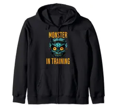 新品 MONSTER IN TRAINING 面白い ファンタジー モンスター フクロウ 鳥 ジップパーカー