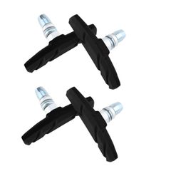 Brand New HUIKKJP Bicycle Brake Shoes V-Type 70mm Cross Noise-Dampening Durable Brake Shoe Set (4-Piece Set) for Mountain Bikes/Road Bikes - Easy Installation