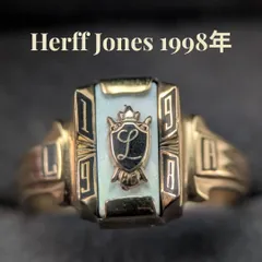 米国 Herff Jones 12号 1998年 クラスリング ウルトリウム ゴールドメッキ ヴィンテージ カレッジリング 希少のサムネイル
