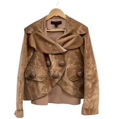 LOUIS VUITTON(ルイヴィトン) ジャケット サイズ38 M レディース - RW122B F2JA30P7T ピンクブラウン 長袖/ハラコ/ダブル/秋/冬のサムネイル