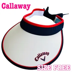 Callaway キャロウェイ ロゴプリント UVカット 大型 ゴルフサンバイザー F