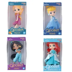 新品 【BANDAI】Disney Qposket ミニチュアコレクション × 全4種セット フルコンプ ガチャガチャ カプセルトイ