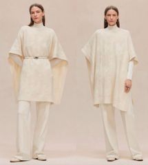 23AW HERMES エルメス プレタ ナデージュ ウール ニット コート - メルカリ