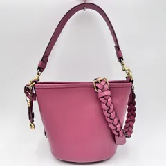 COACH（コーチ）ダコタ バケット バッグ 16 ショルダーバッグ ハンドバッグ ピンク レザー ゴールド金具 2WAY 斜め掛け レディース 【中古】